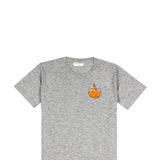 Simply Southern Bow Pumpkin T-Shirt for Women in Grey