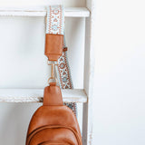 Simply Southern Leather Sling Bag for Women in Brown