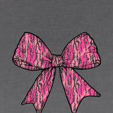 Womens Simply Southern T-Shirts Camo Bow Better T-Shirt for Women in Washed Coal