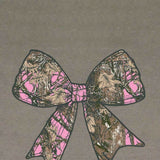  Simply Southern Plus Size Camo Bow T-Shirt for Women in Desert Heather