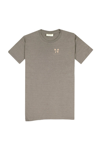  Simply Southern Plus Size Camo Bow T-Shirt for Women in Desert Heather