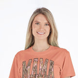 Womens Simply Southern Camo Mama T-Shirt for Women in Peach
