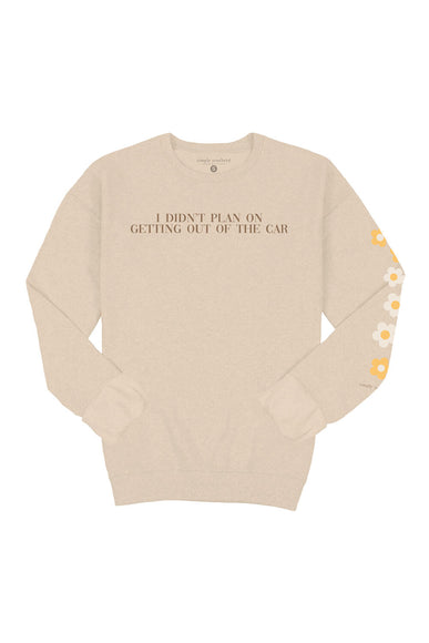 Simply Southern Plus Size Car Sweatshirt for Women in Sand