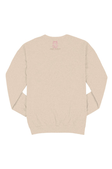 Simply Southern Plus Size Car Sweatshirt for Women in Sand