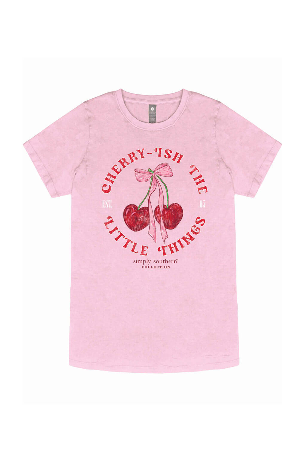 Womens Simply Southern Cherry-Ish T-Shirt for Women in Pink
