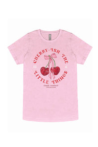 Womens Simply Southern Cherry-Ish T-Shirt for Women in Pink