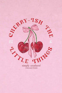 Womens Simply Southern Cherry-Ish T-Shirt for Women in Pink
