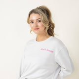 Simply Southern Don’t Care Pullover for Women in Grey