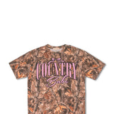 Simply Southern Camo Country Babe T-Shirt for Women in Brown
