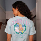 Womens Simply Southern Shirts Club T-Shirt for Women in Blue