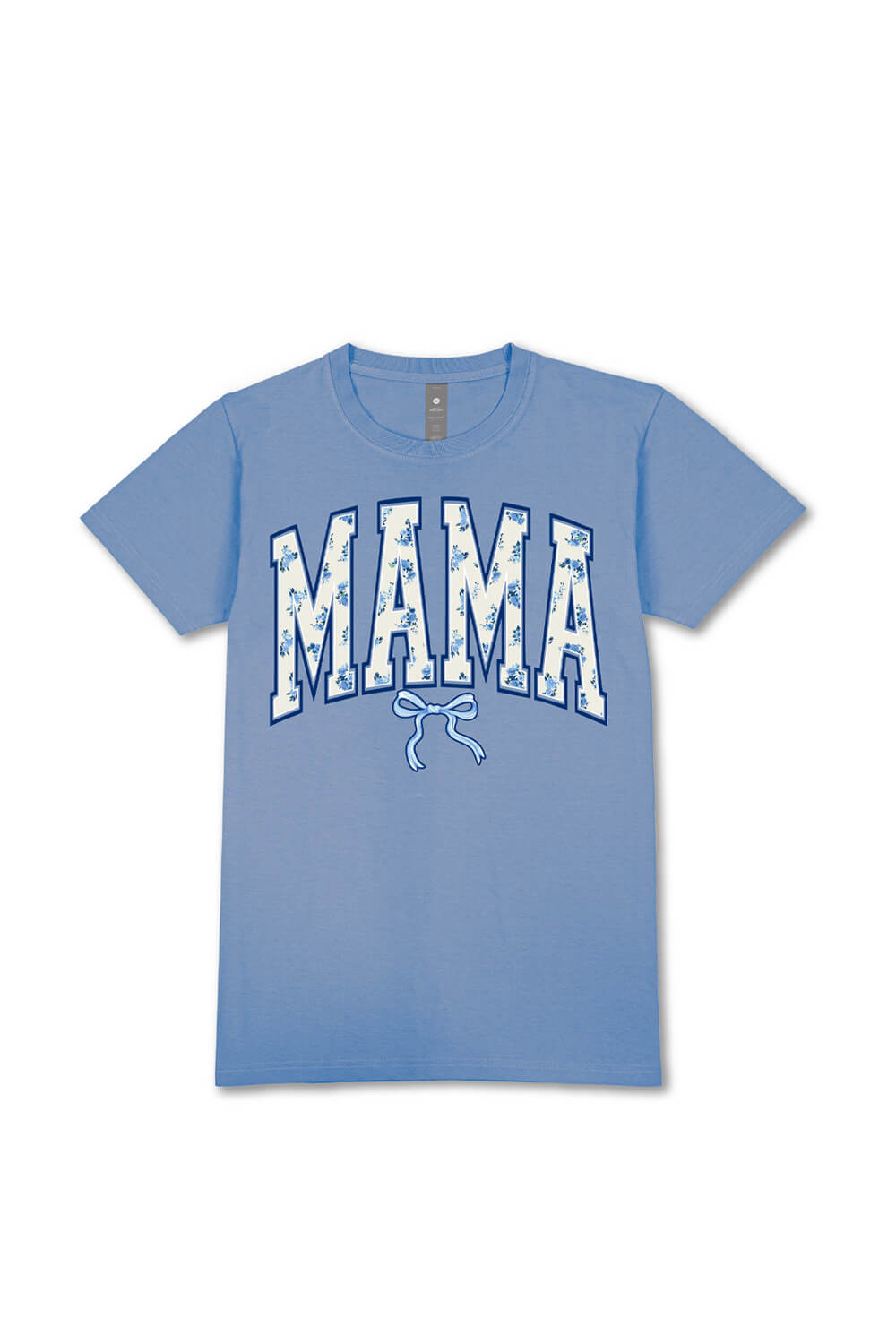 Womens Simply Southern Shirts Floral Mama T-Shirt for Women in Blue