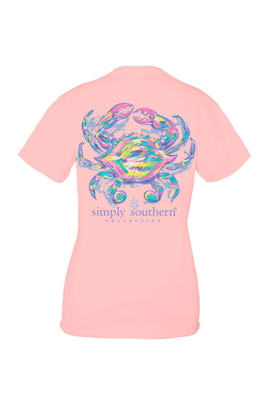 Womens Shirts Simply Southern Crab T-Shirt for Women in Pink 