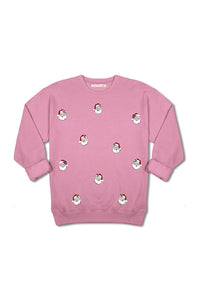 Simply Southern Santa Crewneck for Women in Pink