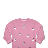 Simply Southern Santa Crewneck for Women in Pink