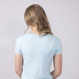Womens Simply Southern Double Layer T-Shirt for Women in Artic Blue
