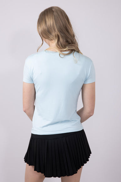 Womens Simply Southern Double Layer T-Shirt for Women in Artic Blue