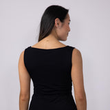 Womens Simply Southern Double Layer Tank Top for Women in Black