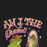 Simply Southern Womens Plus Size Drama T-shirt for Women in Black