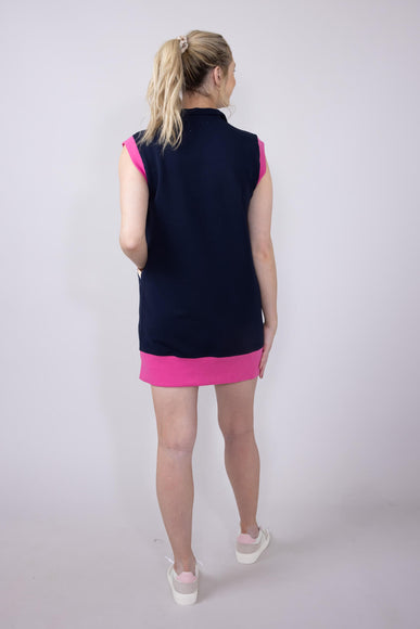 Womens Simply Southern Quarter Zip Lounger Dress for Women in Royal Blue