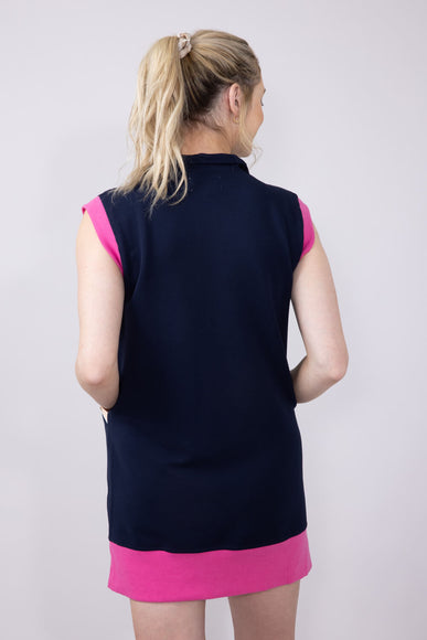 Womens Simply Southern Quarter Zip Lounger Dress for Women in Royal Blue