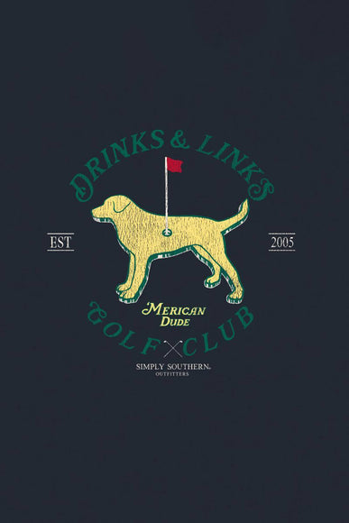 Simply Southern Golf Club Crewneck Sweatshirt for Men in Slate 
