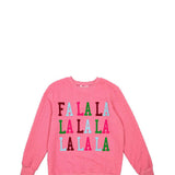 Simply Southern Girls Youth Fa La La Braid Sweater for Girls in Pink