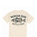 Simply Southern Mens Camo Fish T-Shirt for Men in Beige