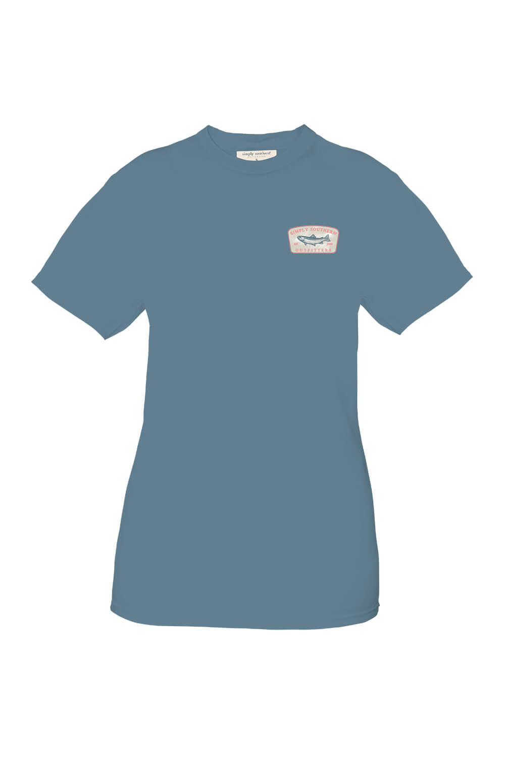 Simply Southern Fish Logo T-Shirt for Men in Blue