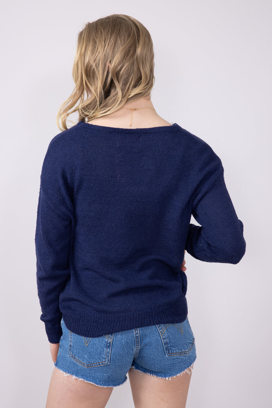 Simply Southern Flower Sunset Sweater for Women in Navy | PP