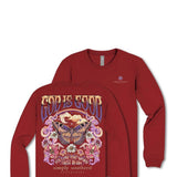 Simply Southern Plus Size Follow the Word Long Sleeve T-shirt for Women in Carmine