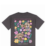 Simply Southern Plus Size Four Legged T-shirt for Women in Iron Heather Grey