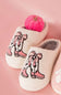 Simply Southern Fuzzy Boot Slippers for Women in Cream