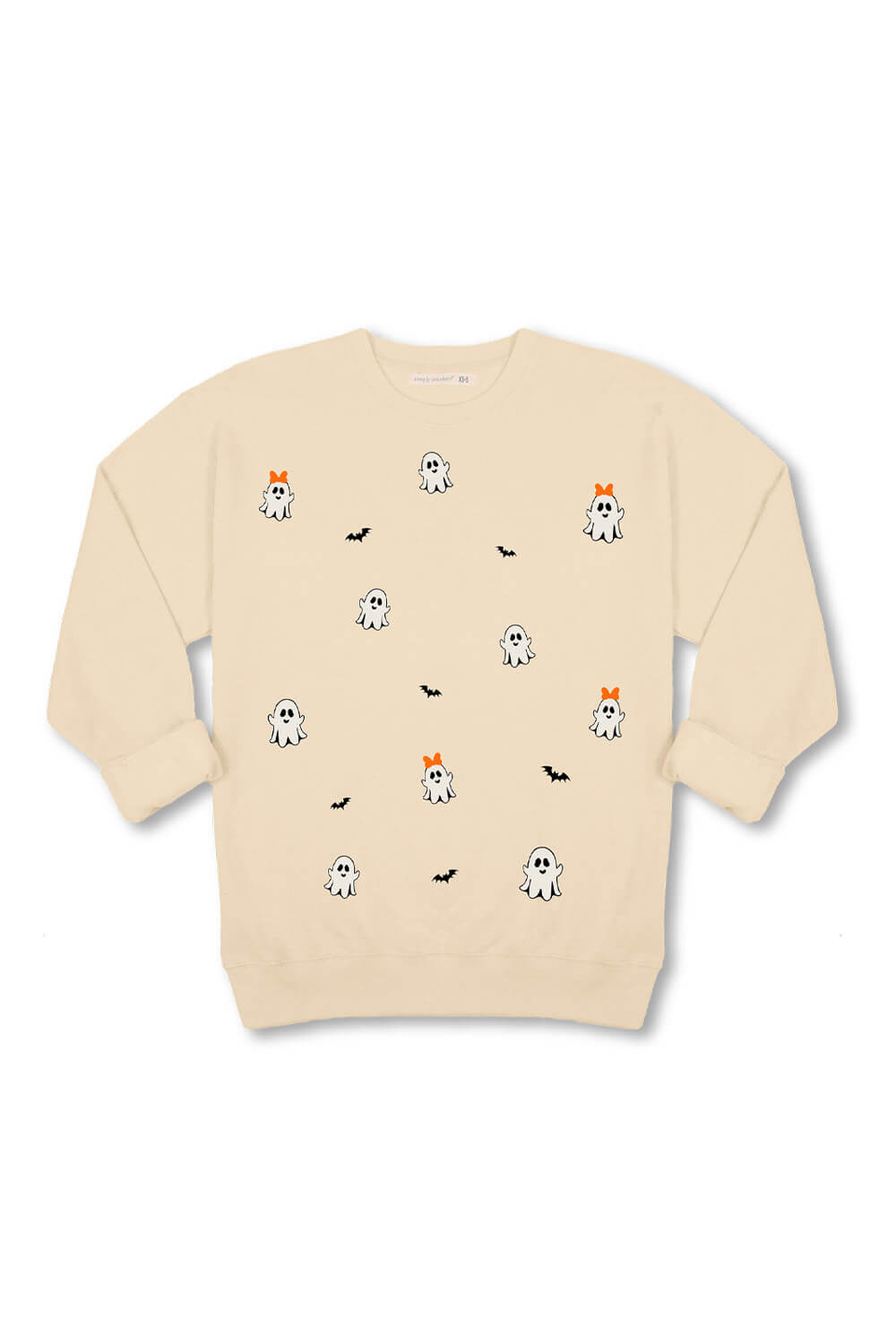 Womens Simply Southern Ghost and Bats Crewneck for Women in Sand