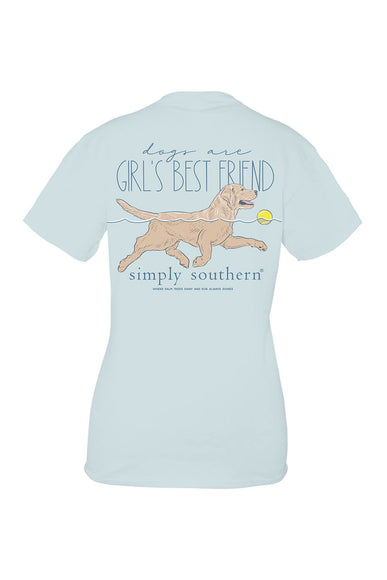 Womens Simply Southern Girls Best Friend T-Shirt for Women in Blue 
