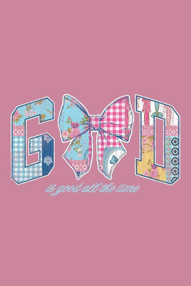 Simply Southern God Crewneck for Women in Pink