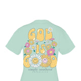 Simply Southern Plus Size God is Good T-Shirt for Women in Green