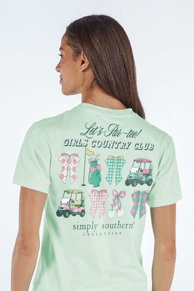 Simply Southern Golf Country T-Shirt for Women in Mint