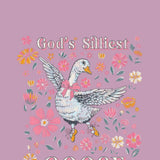 Simply Southern Plus Size Goose T-Shirt for Women in Purple