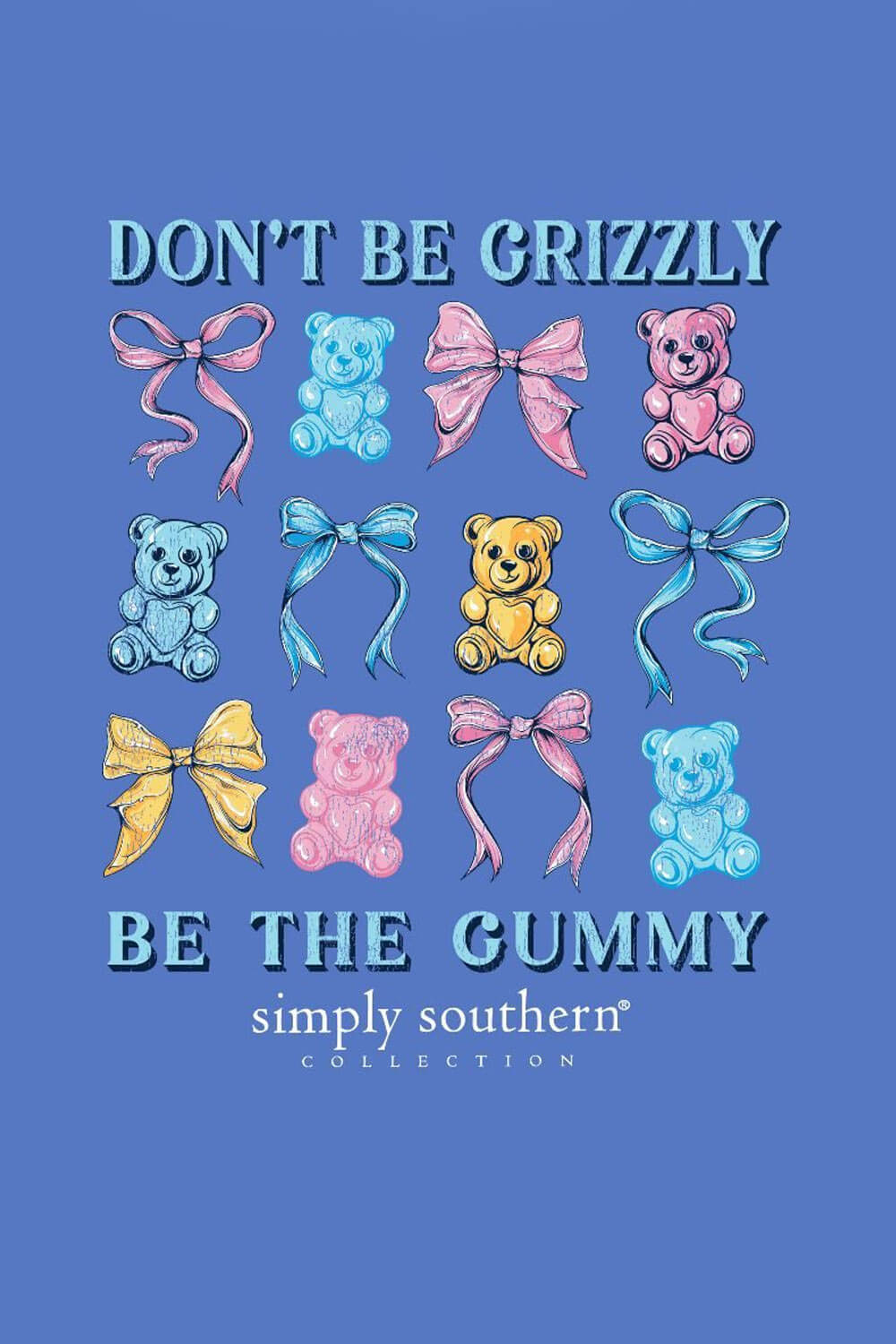 Girls Simply Southern Shirt Youth Be The Gummy T-Shirt for Girls in Blue