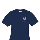 Simply Southern Plus Size Pursuit of Preppiness T-Shirt for Women in Navy
