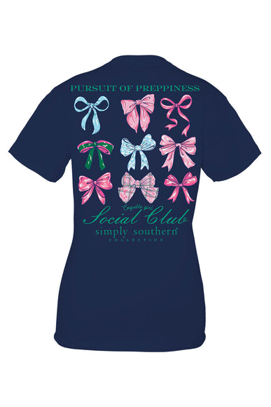 Simply Southern Pursuit of Preppiness T-Shirt for Women in Navy