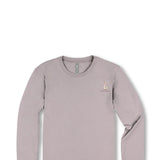 Simply Southern Happy Goose Long Sleeve T-Shirt for Women in Grey