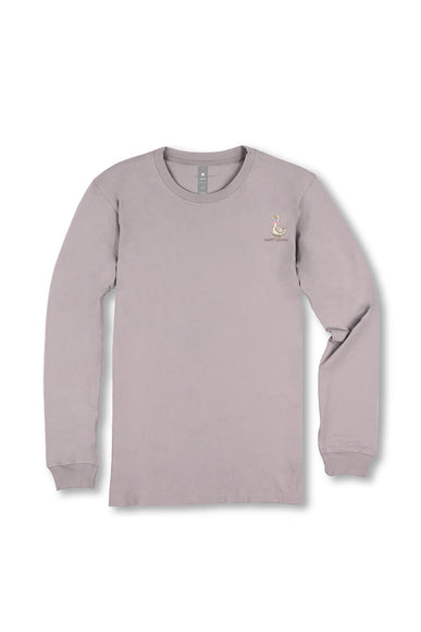 Simply Southern Happy Goose Long Sleeve T-Shirt for Women in Grey