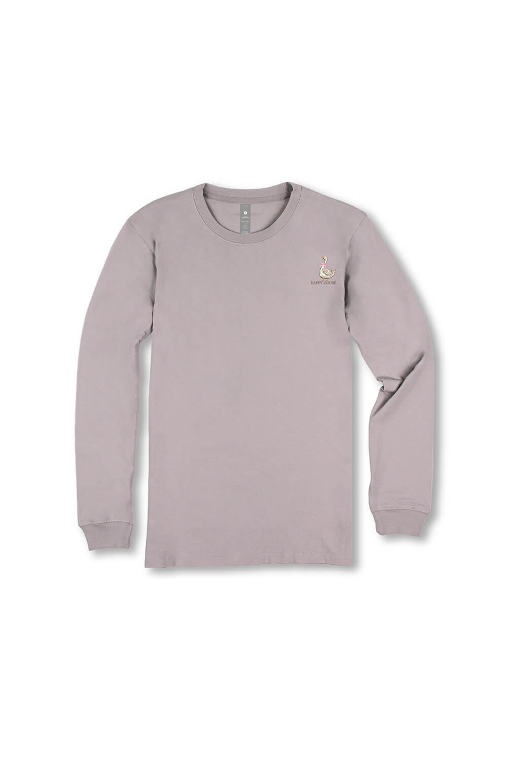 Simply Southern Youth Happy Goose Long Sleeve T-Shirt for Girls in Grey