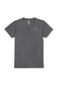 Simply Southern Plus Size Happiness Blooms T-Shirt for Women in Washed Charcoal 