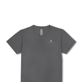 Simply Southern Plus Size Happiness Blooms T-Shirt for Women in Washed Charcoal 
