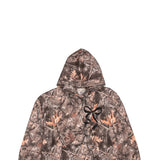 Simply Southern Black Bow Camo Hoodie for Women in Brown