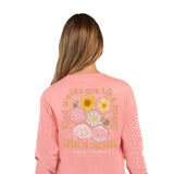 Simply Southern Long Sleeve Kind Word T-Shirt for Women in Reef