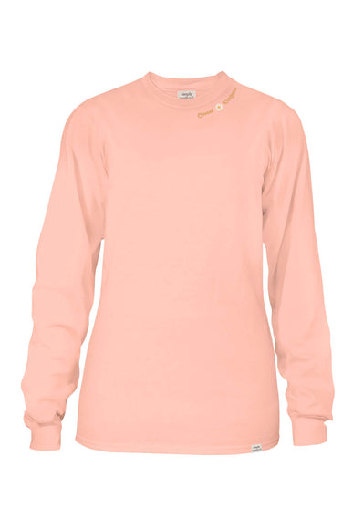 Simply Southern Long Sleeve Kind Word T-Shirt for Women in Reef
