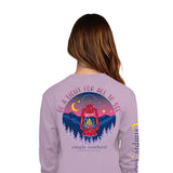 Simply Southern Long Sleeve Be A Light T-Shirt for Women in Lilac